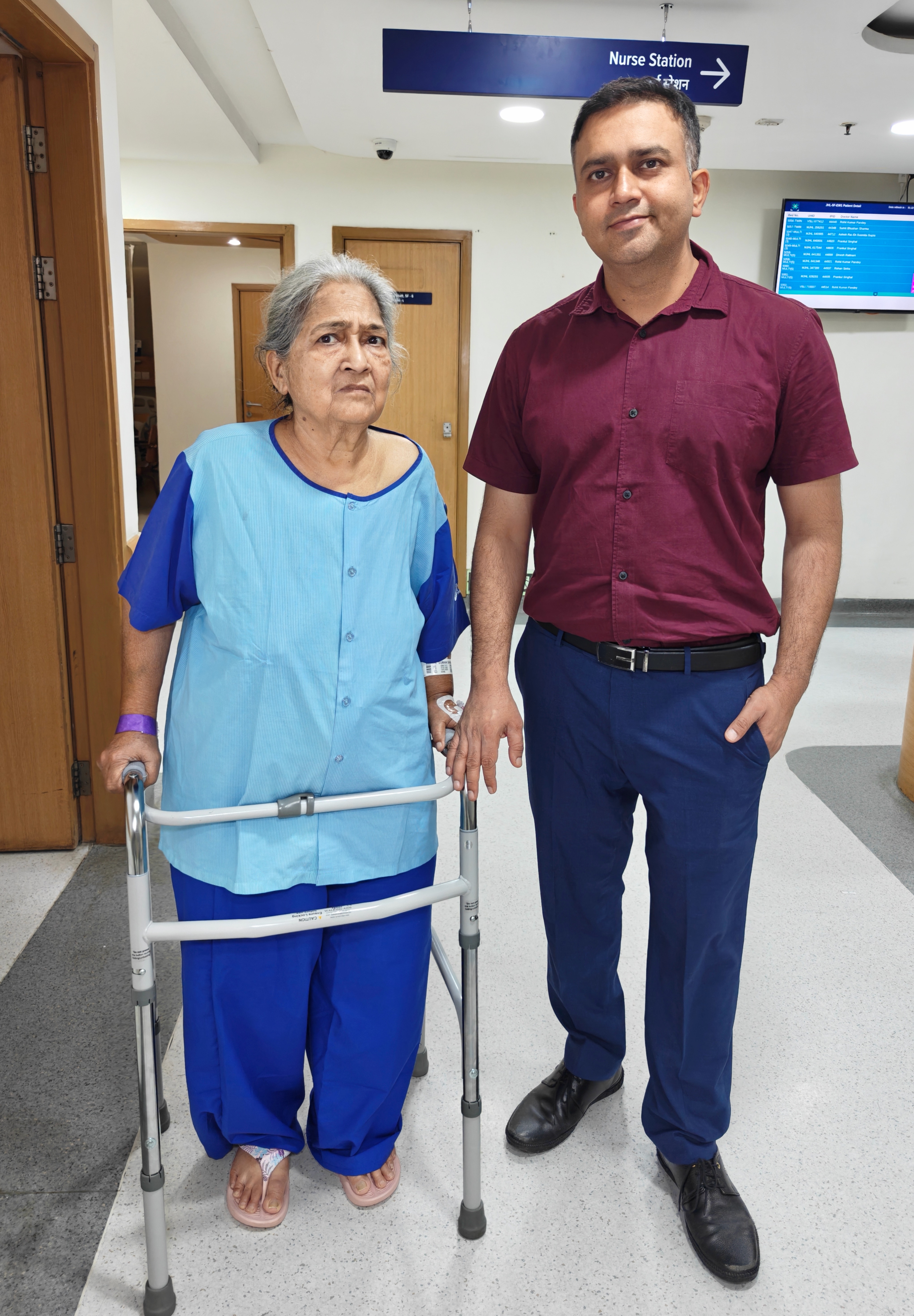 73-Year-Old Woman Walks Again After Advanced Spine Surgery at Max Hospital,Noida