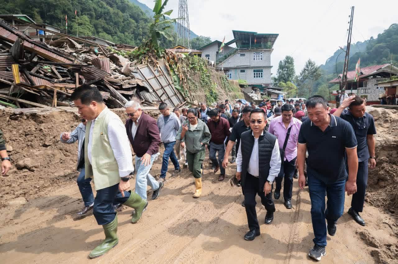 Sikkim CM Visits Landslide-Hit Rimbi, Announces Relief Assistance and Rehabilitation Measures