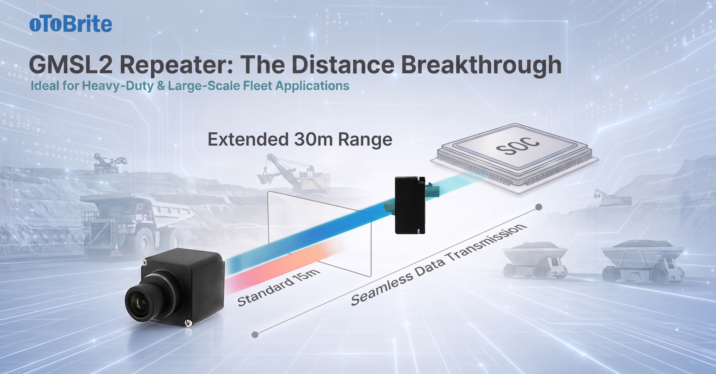GMSL2 Repeater Doubles Rugged Camera Link Reach to 30 Meters on Large Autonomous Machines