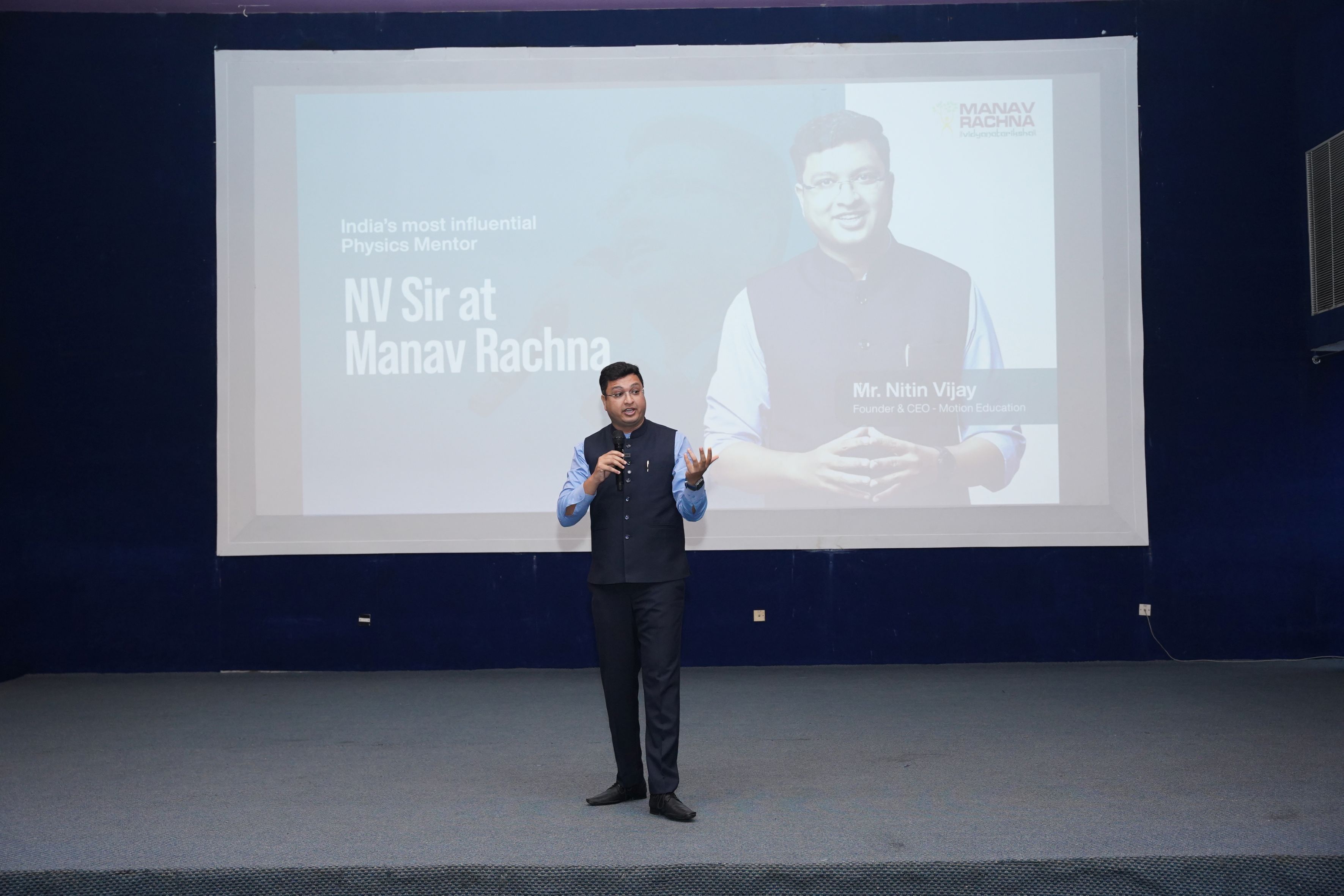 Nitin Vijay at Manav Rachna